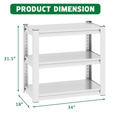 20-30 Gallon Fish Tank Stand - Metal Aquarium Stand, 34 W X 18 D X 31H Adjustable Heavy Duty Reptile Tank Stand, Adjustable 3-Tier Fish Tank Rack Shelf For Home Office, Tank Not Included